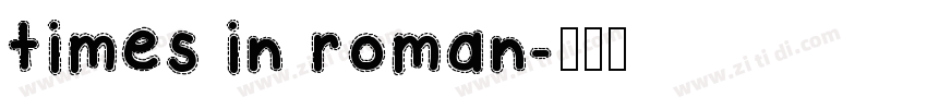 times in roman字体转换